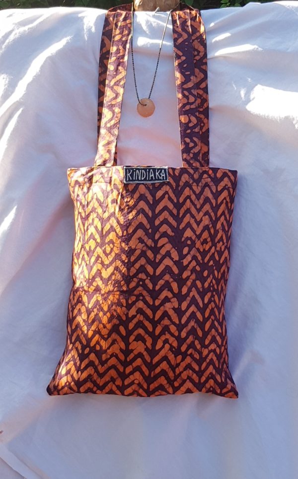 Le fourre-tout chevrons oranges