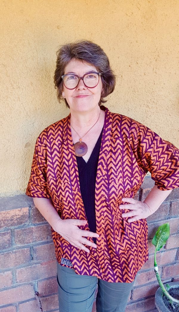 Le Kimono chevrons oranges