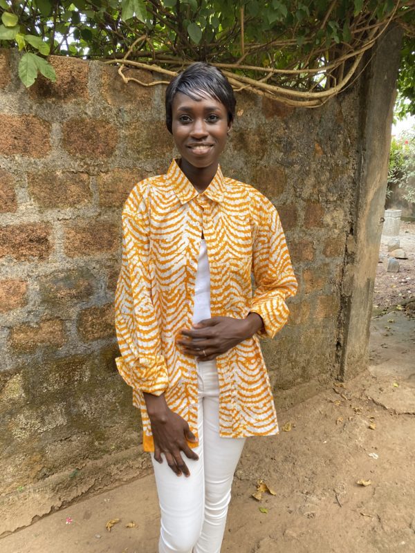 La chemise kendély jaune – Image 3