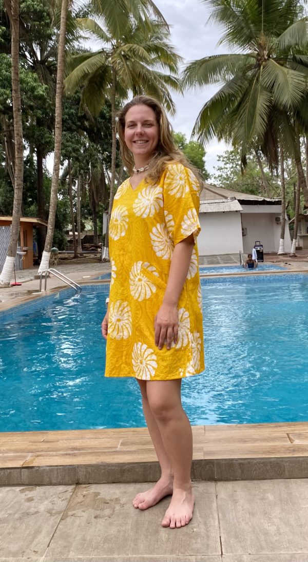 La robe tunique jaune ventilo