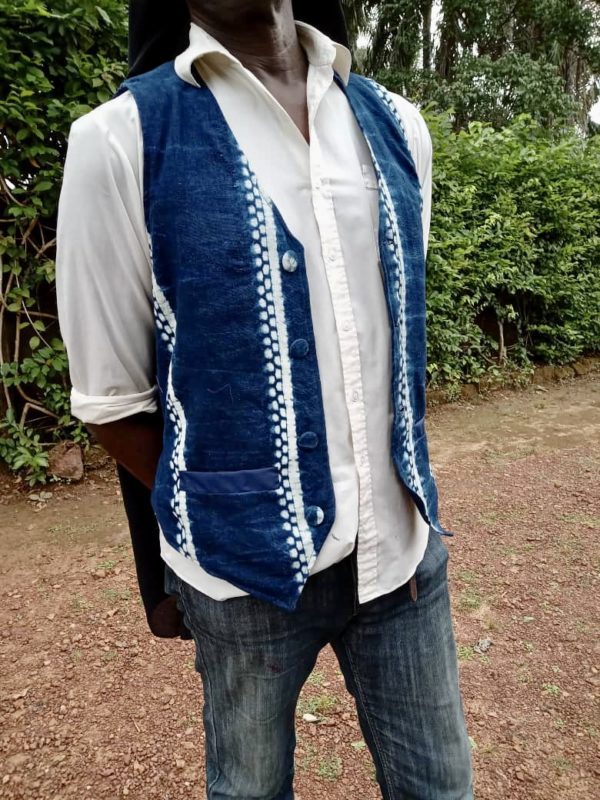 Le gilet sans manche indigo – Image 4