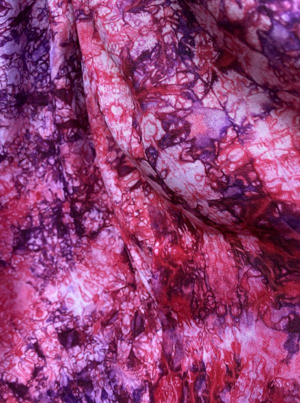 L'écharpe satin salade rose – Image 2