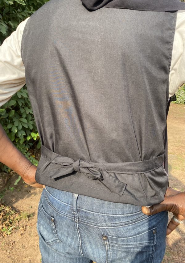 Le gilet sans manche lépi rayé rose – Image 4