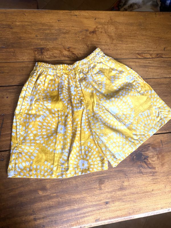 Le Kimono fleur de riz jaune et son short – Image 3